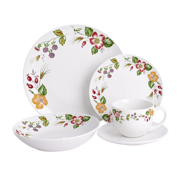 VAJILLA PORCELANA 30 PIEZAS LAURA 