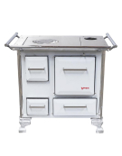 COCINA A LEÑA BLANCA YUNQUE MUEBLE 80X56 