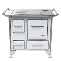 COCINA A LEÑA BLANCA YUNQUE MUEBLE 80X56 