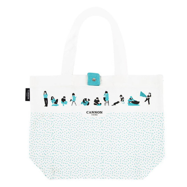 TOTE BAG 100% ALGODÓN DOTS GREEN 