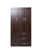 ROPERO D6081 3 PUERTAS CHOCOLATE MUEBLES CHILLAN 