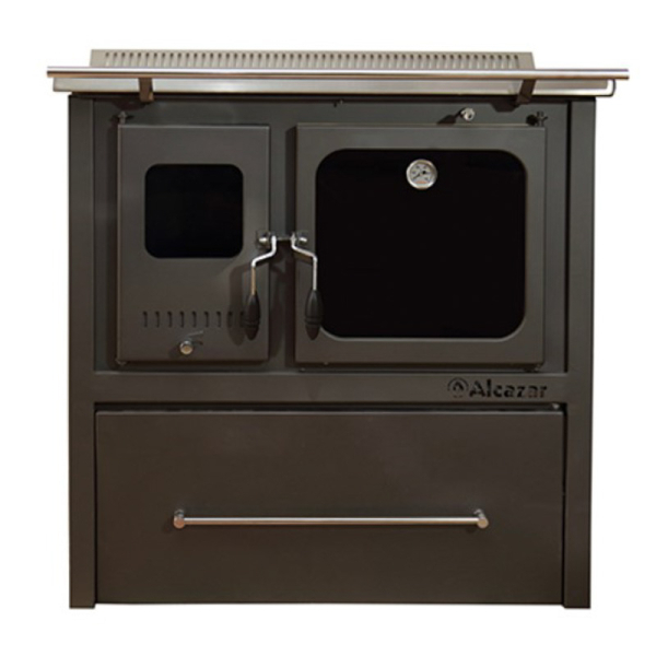 COCINA A LEÑA M-90 GRIS 