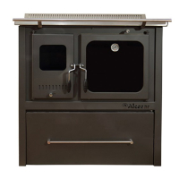 COCINA A LEÑA M-90 GRIS 