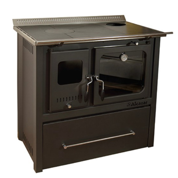 COCINA A LEÑA M-90 GRIS 