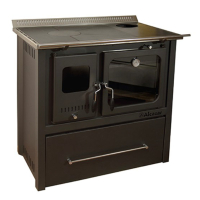 COCINA A LEÑA M-80 GRIS 
