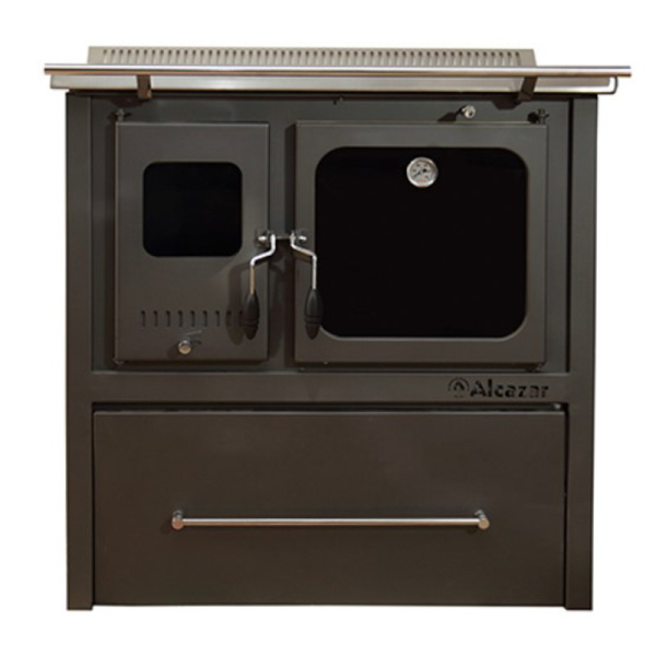COCINA A LEÑA M-80 GRIS 