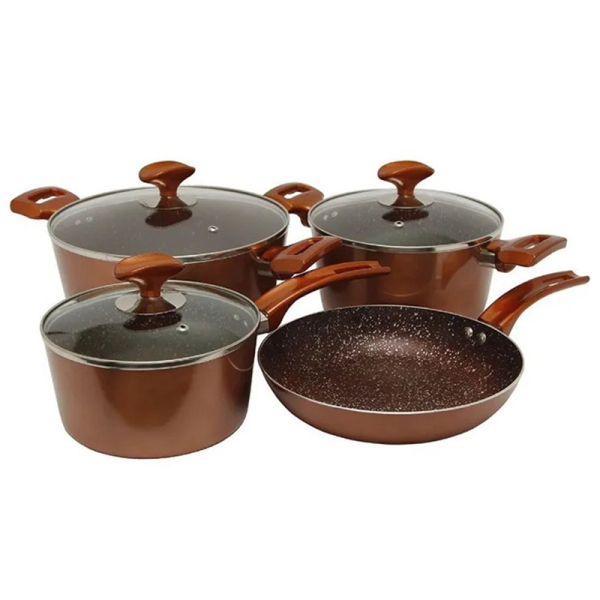 BATERIA MARMOLEADA 7 PIEZAS COBRE SEARCH 