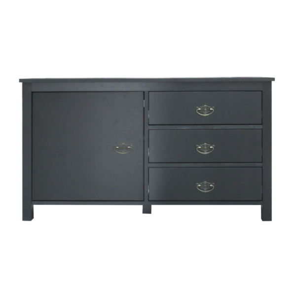 RACK WOODEN BLACK 