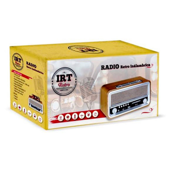 PARLANTE BT RETRO 07 MADERA 