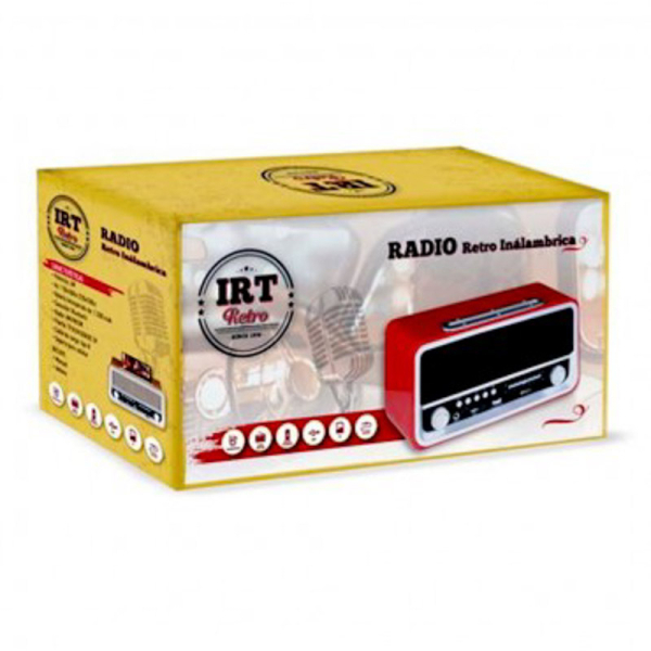 PARLANTE BT RETRO 06 ROJA 