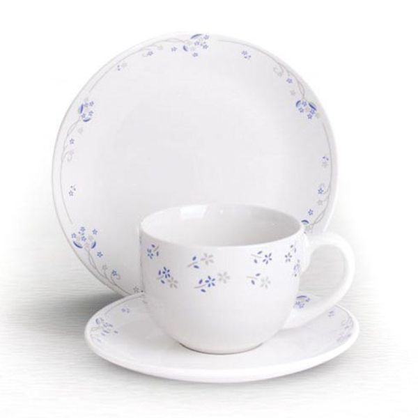 VAJILLA PORCELANA 12 PIEZAS ISABELLA 