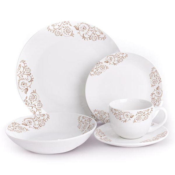 VAJILLA PORCELANA 30 PIEZAS VITTORIA 