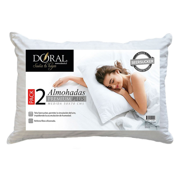 PACK 2 ALMOHADAS SILICONIZADO 50X70 