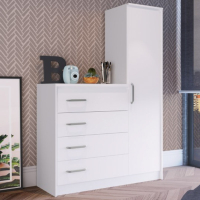 COMODA CRISTAL 4C BRANCO 