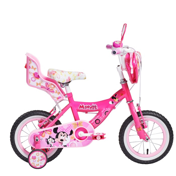 BICICLETA ARO 12 MINNIE ROSADO. 