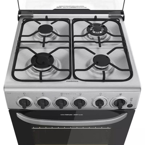 COCINA A GAS 4 QUEMADORES MADEMSA 795 XF 