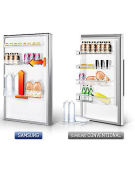 REFRIGERADOR TOP MOUNT 255 LT CON ALL AROUND COOLING RT25FARADS8/ZS 