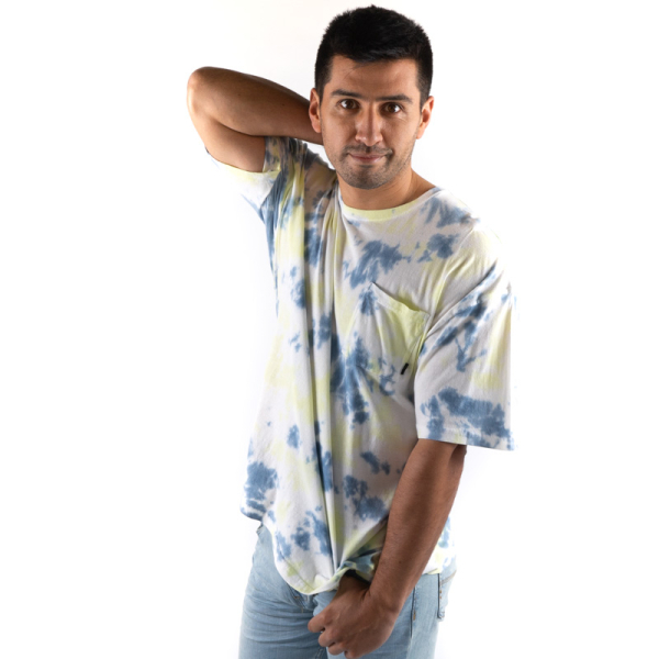 POLERA TYE DIE SV1755 AZUL/AMA