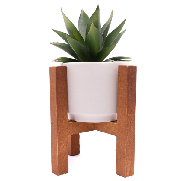 PLANTA ARTIFICAL ALOE VERA C/PEDESTAL Y MACETA 