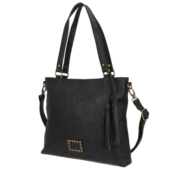 CARTERA BERMEJO TOTE M NEGRO 