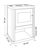 CALEFACTOR LEÑA CLASSIC 400 NS 