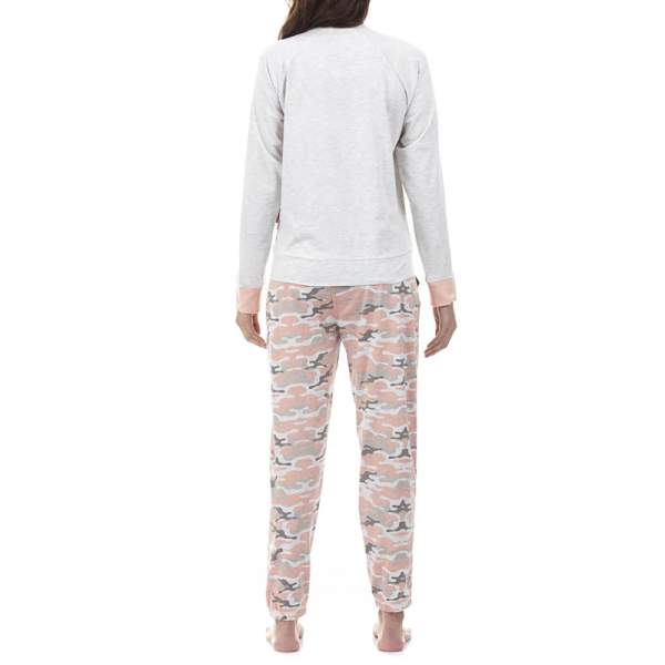 PIJAMA CAMUFLADO J769 ROSADO