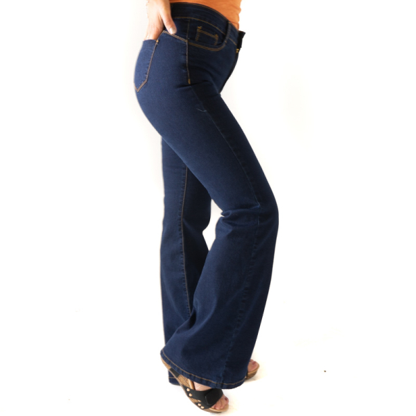 JEANS FLARE LARA DENIM BLUE