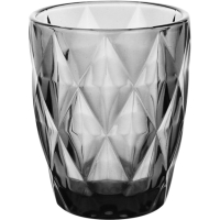 VASOS SET 4 VASOS BAJO NEGRO ROMBO 