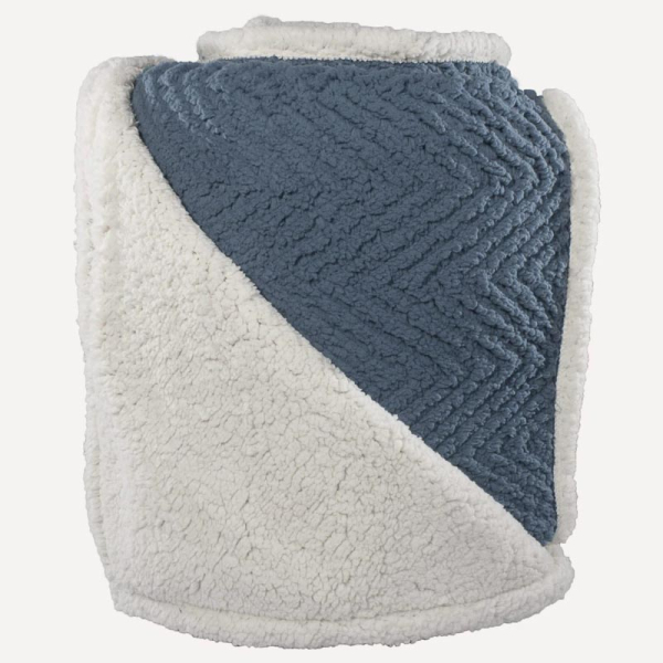 FRAZADA CHIPORRO ESPIGA 2.5PL AZUL 