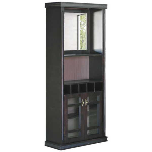 VITRINA 2 PUERTAS TOMMY CON CAVA ESPEJO 