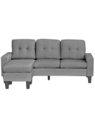 SECCIONAL PALOMINO LINEN LIGHT GRAY 