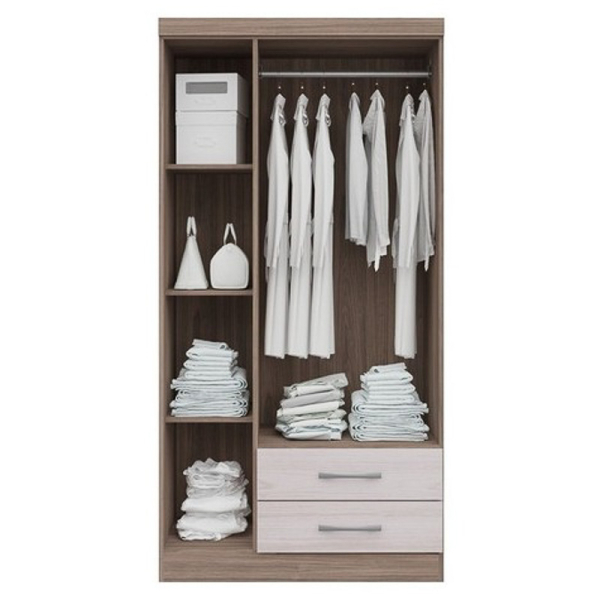 CLOSET 3 PUERTAS 2 CAJONES Y443 BICOLOR 