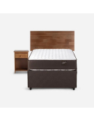 DIVÁN ERGO T NEW 1,5 PLAZAS 105 X 200 CM CON MUEBLES TABOR - CARAMELO 