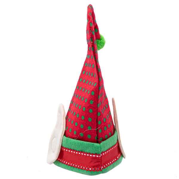 SOMBRERO 31CM ROJO-VERDE OREJA 