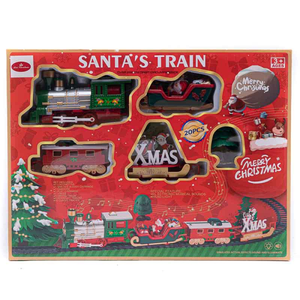 TREN NAVIDAD MUSICAL 37.5X30X5 CM 