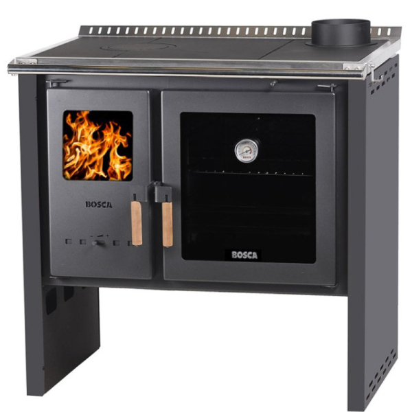 COCINA A LEÑA HESTIA 90 CHARCOAL 