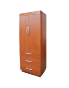 ROPERO D3353 2 PUERTAS 2 CAJONES CEDRO MUEBLES CHILLAN 