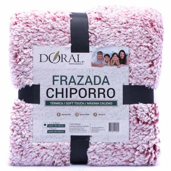 FRAZADA CHIPORRO TWO TONES 1.5PL 