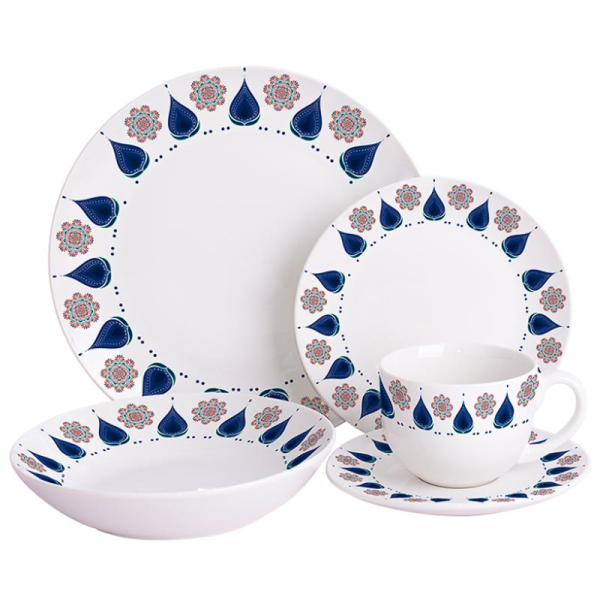 VAJILLA PORCELANA 30 PIEZAS ALESSANDRA 