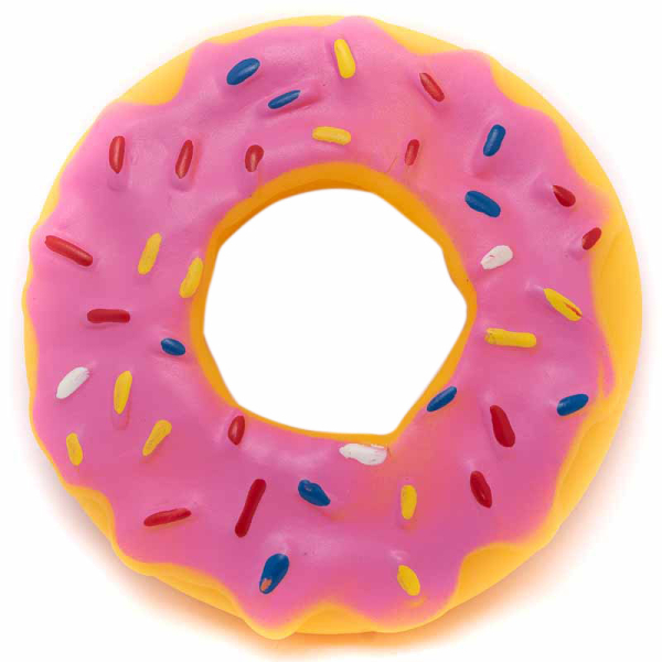 JUGUETE PARA MASCOTA DONUTS ROSADO 