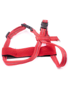 ARNES PARA PERRO 50-69CM (L) ROJO CON BANDA REFLECTANTE 