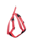 ARNES PARA PERRO 42-58CM (M) ROJO CON BANDA REFLECTANTE 