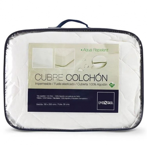 CUBRE COLCHON AQUA REPELENT 1 1/2 PLAZAS 