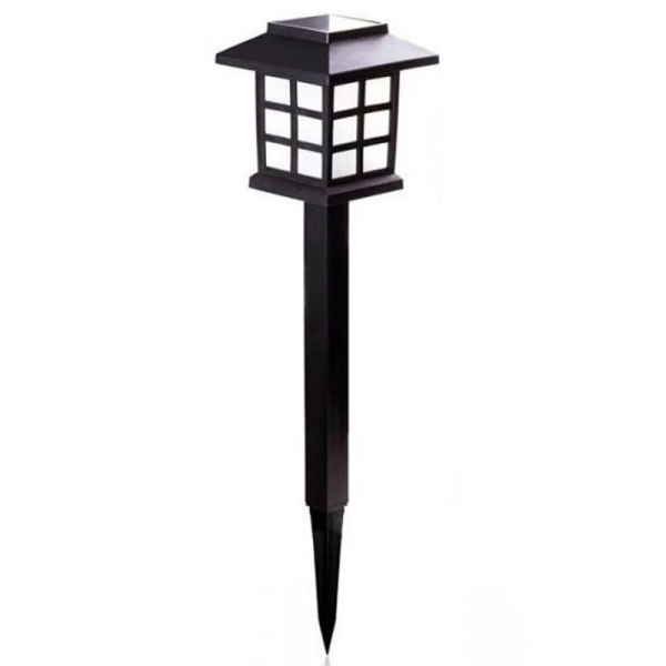 LAMPARA SOLAR JARDIN NEGRO 