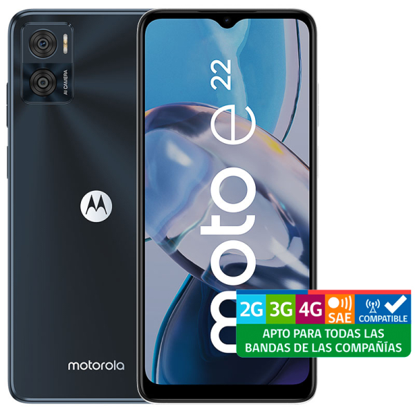 TELEFONO MOTO E22 128GB GRIS 