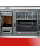 COCINA A LEÑA ALLEGRA XL ROJA 