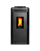 CALEFACTOR PELLET BLACK VISION NEGRA 