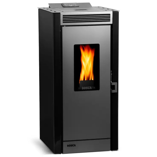 CALEFACTOR PELLET BLACK VISION NEGRA 