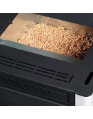 CALEFACTOR PELLET BLACK VISION NEGRA 