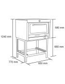 HORNO 6EA151R 1 CAM. 58X65 GLP 